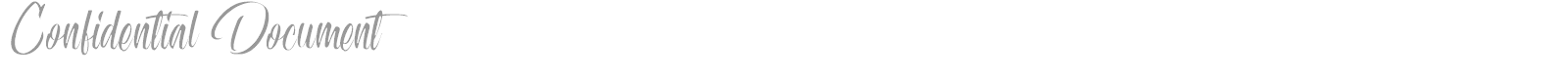 Confidential Document font preview